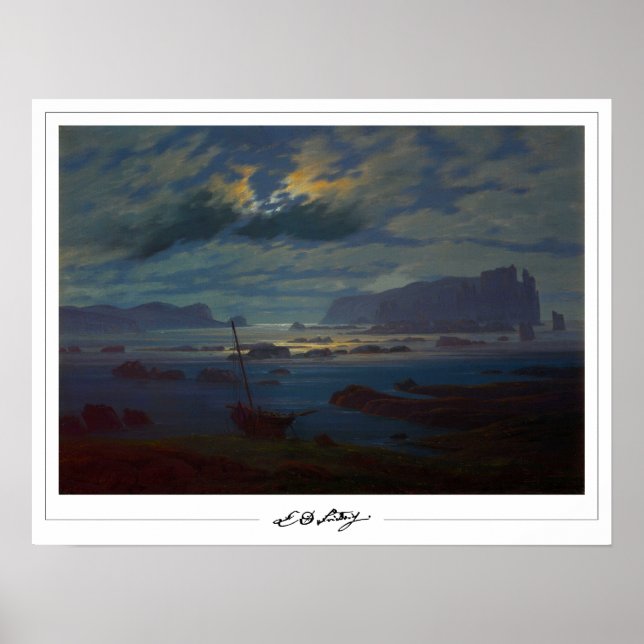 Poster Pôster de arte Zedign de Caspar David Friedrich #1 (Frente)