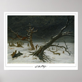 Poster Pôster de arte Zedign de Caspar David Friedrich #1