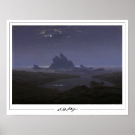 Poster Pôster de arte Zedign de Caspar David Friedrich #1