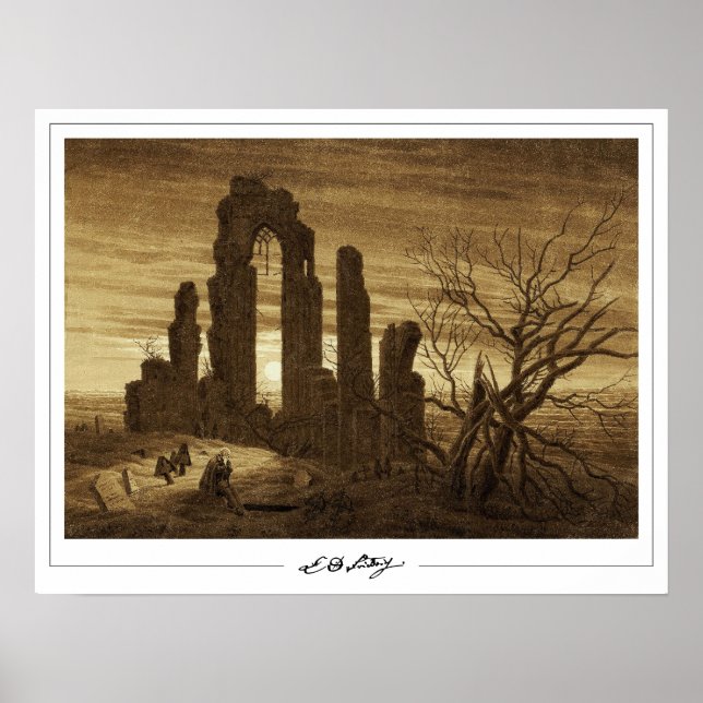 Poster Pôster de Arte Zedign de Caspar David Friedrich #1 (Frente)
