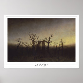 Poster Pôster de Arte Zedign de Caspar David Friedrich #1
