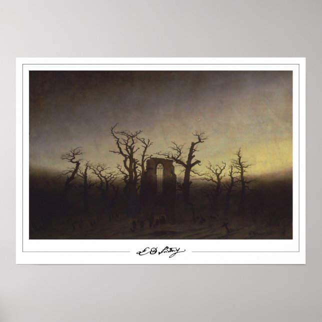 Poster Pôster de Arte Zedign de Caspar David Friedrich #1 (Frente)
