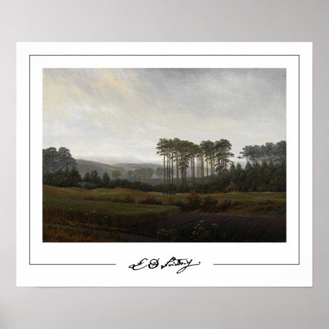 Poster Pôster de arte Zedign de Caspar David Friedrich #2 (Frente)
