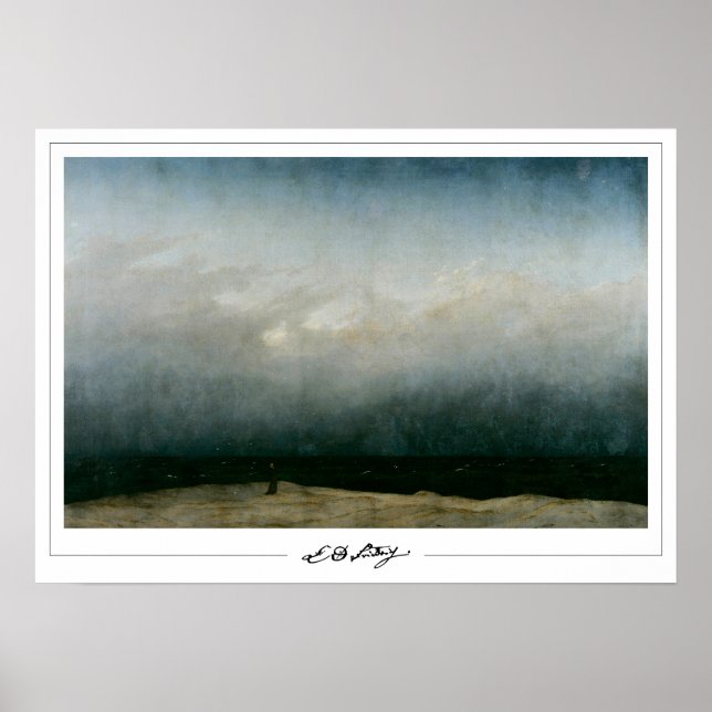 Poster Pôster de arte Zedign de Caspar David Friedrich #2 (Frente)