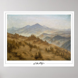 Poster Pôster de arte Zedign de Caspar David Friedrich #2