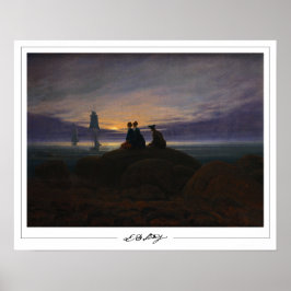Poster Pôster de arte Zedign de Caspar David Friedrich #2