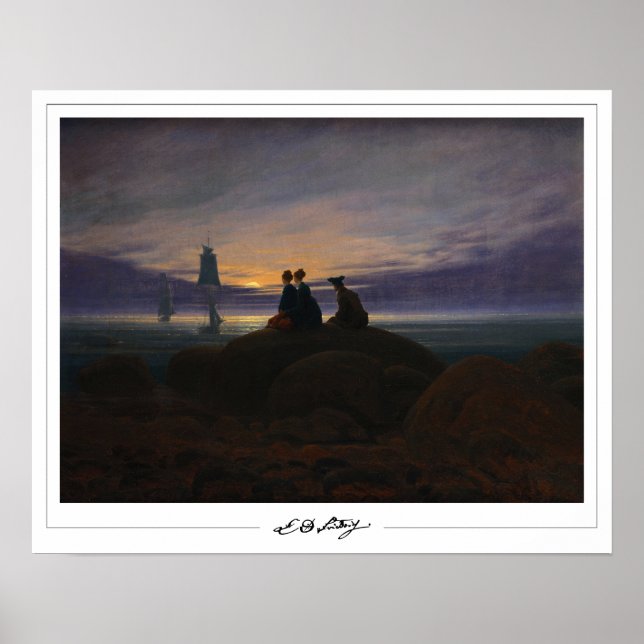 Poster Pôster de arte Zedign de Caspar David Friedrich #2 (Frente)