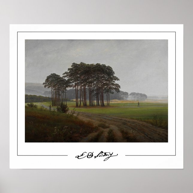 Poster Pôster de arte Zedign de Caspar David Friedrich #5 (Frente)