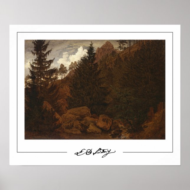 Poster Pôster de Arte Zedign de Caspar David Friedrich #6 (Frente)