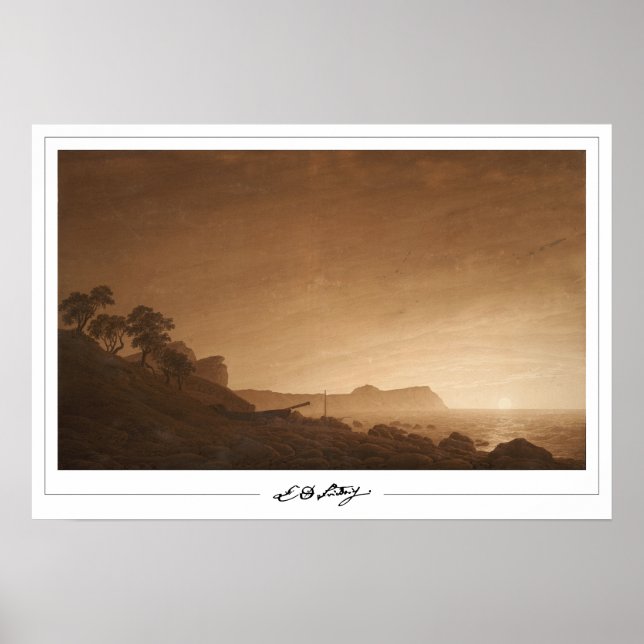 Poster Pôster de arte Zedign de Caspar David Friedrich #7 (Frente)