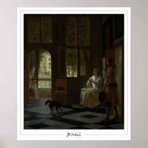 Poster Pôster de Arte Zedign de Pieter de Hooch #1