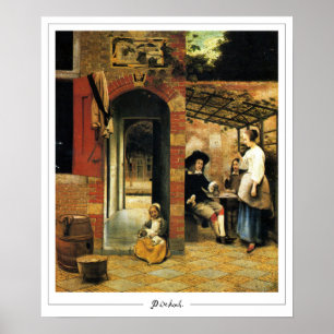 Poster Pôster de Arte Zedign de Pieter de Hooch #105