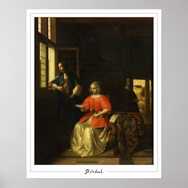 Poster Pôster de Arte Zedign de Pieter de Hooch #117 (Frente)