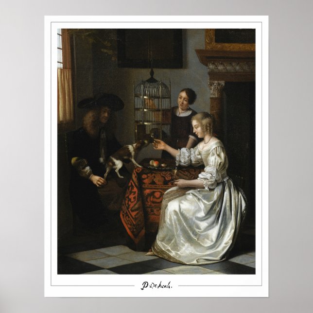 Poster Pôster de Arte Zedign de Pieter de Hooch #127 (Frente)
