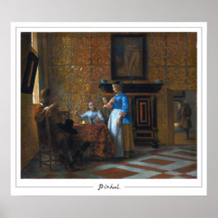 Poster Pôster de Arte Zedign de Pieter de Hooch #19