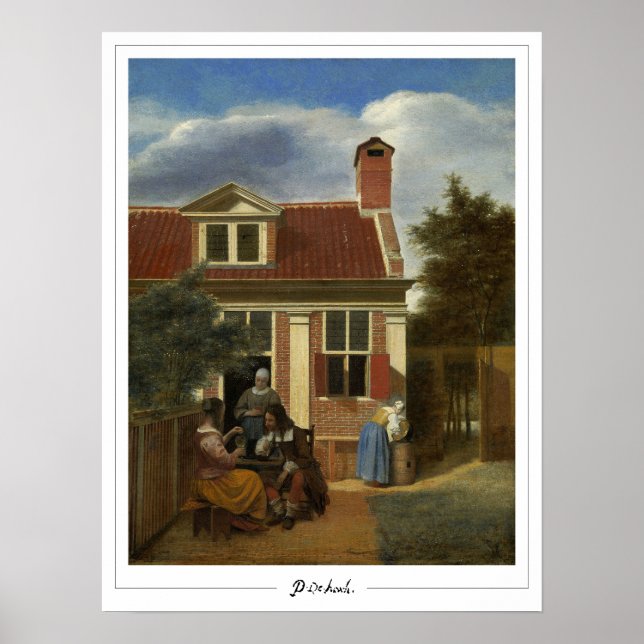 Poster Pôster de Arte Zedign de Pieter de Hooch #59 (Frente)