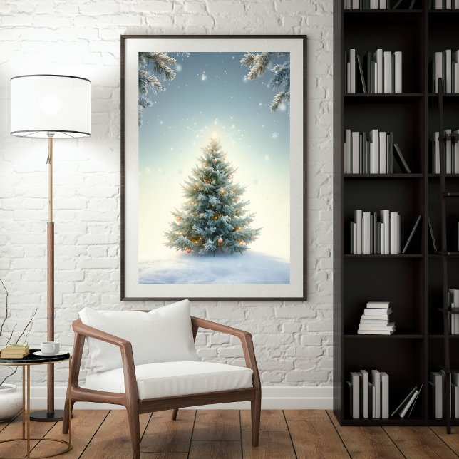 Poster Pôster de Árvore de Natal Minimalista (Criador carregado)
