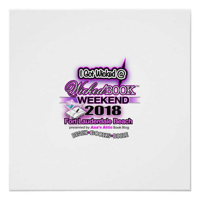 Póster Poster de Assinatura do Wicked Book Weekend 2018 (Frente)