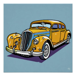 Póster Poster de Automóvel Glossy