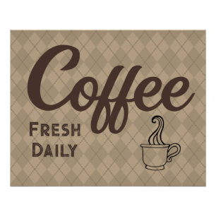 Póster Poster de café