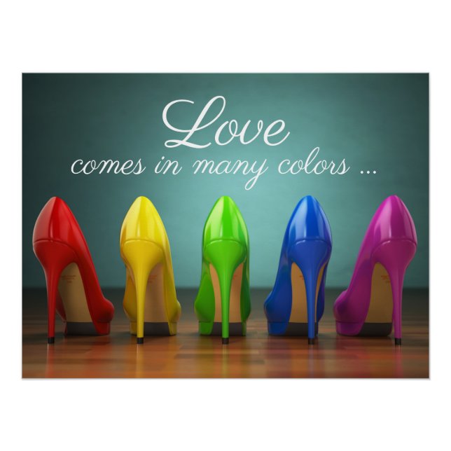 Póster Poster de Calçado de alto nível (Frente)