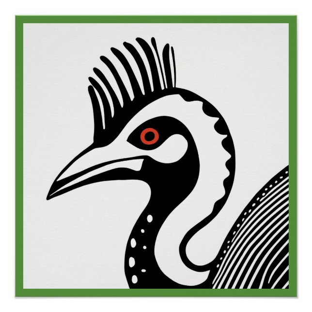 Póster Poster de Cassowary Glossy (Frente)