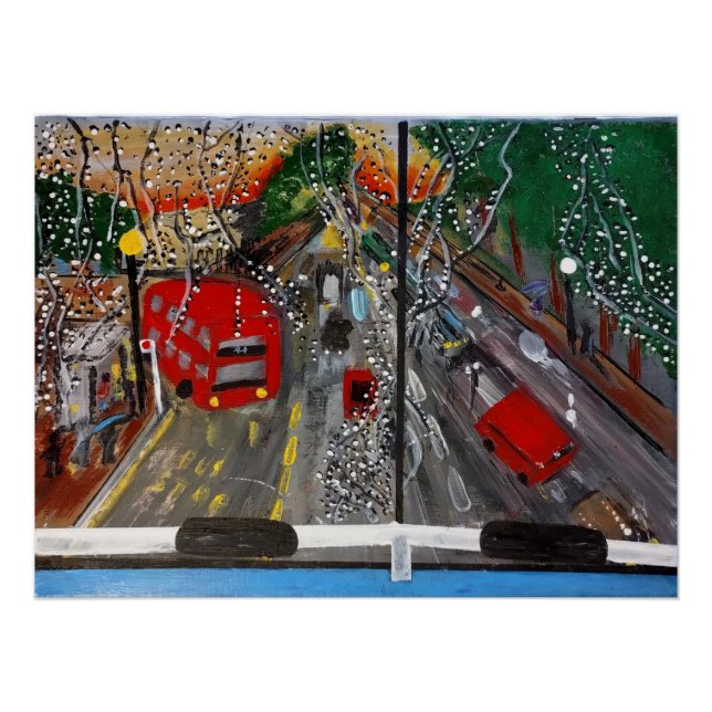 Póster Poster de cena de Arte acrílica de Londres (Frente)