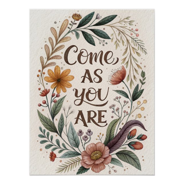 Póster Poster de citação motivacional minimalista - Sonhe (Frente)