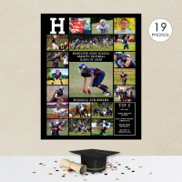 Pôster de Colagem de Fotos de Esportes do Ensino M
