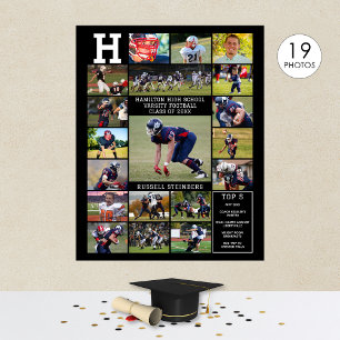 Poster Pôster de Colagem de Fotos de Esportes do Ensino M