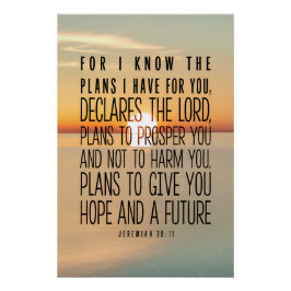 Póster Poster de Cotação Bíblica Inspiracional