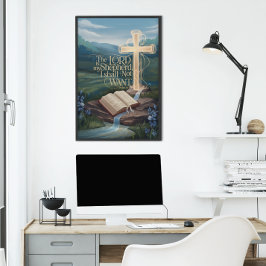 Póster Poster de Cotação Bíblica Inspiracional - Salms