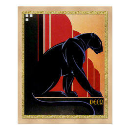 Póster Poster de Deco de Arte Pantera Negra