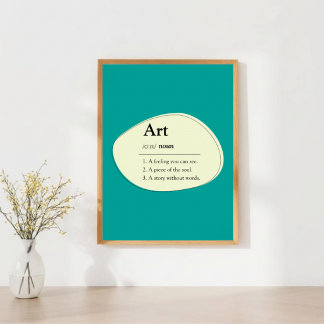 Poster Pôster de Definição de Dicionário de Arte Personal