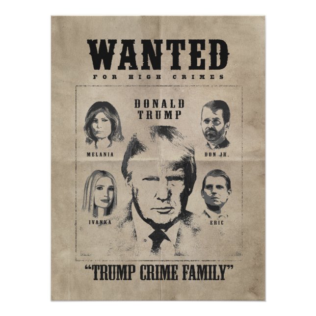 Póster Poster de Desejado: Família Trump Crime (Frente)