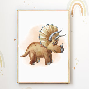 Poster Pôster de Dinossauros Impressos para Quarto de Cri