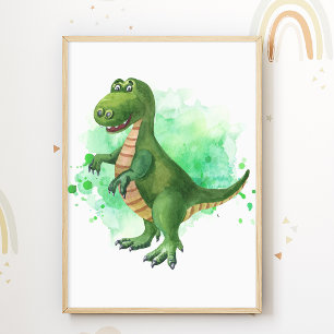 Poster Pôster de Dinossauros Impressos para Quarto de Cri