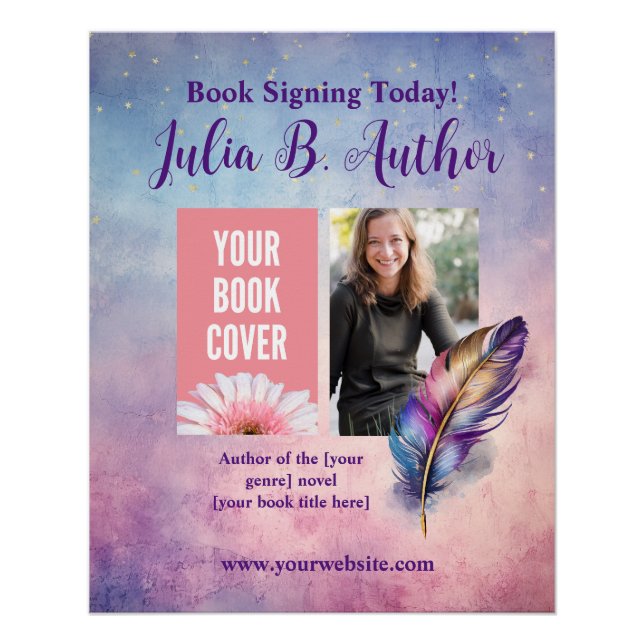 Póster Poster de Evento de Assinatura do Livro Quilo Roxo (Frente)