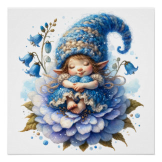 Póster Poster de fada de Bluebell