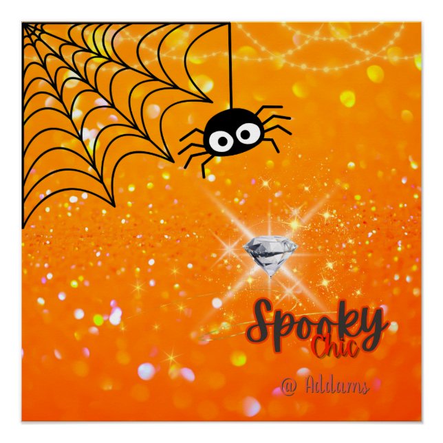 Póster Poster de Festa de Halloween Chic Spooky (Frente)