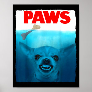 Poster Pôster de filme de patas de cachorro Chihuahua fof