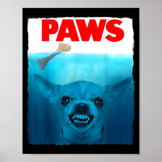 Poster Pôster de filme de patas de cachorro Chihuahua fof