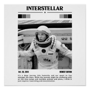 Póster Poster de filmes interestelares