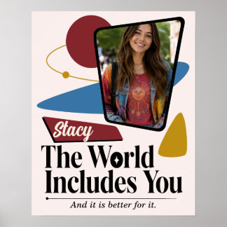 Poster Pôster de Foto de Encorajamento Personalizado