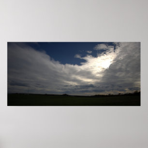 Poster Pôster de Foto do Sol e Nuvens