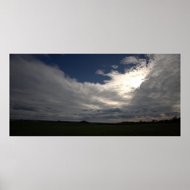 Poster Pôster de Foto do Sol e Nuvens (Frente)