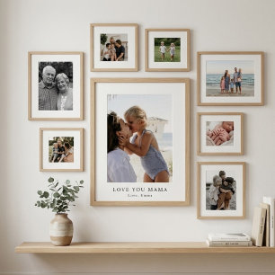 Poster Pôster de Foto Personalizado Amo Você Mamãe   Pers