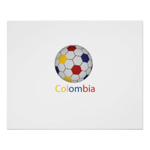Póster Poster de futebol na Colômbia