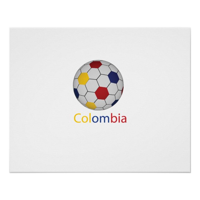 Póster Poster de futebol na Colômbia (Frente)