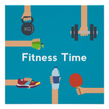 Poster de Gym 20" x 20", Poster (Semibrilho)